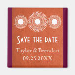 Orange Far East Elegance Save the Date Magnet