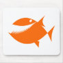 Orange fish tales mousepad