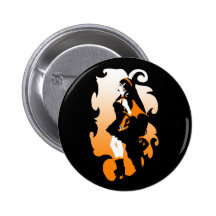 Orange Flair Pinback Buttons