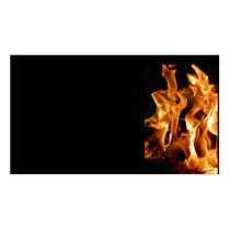 Orange flame business card templates