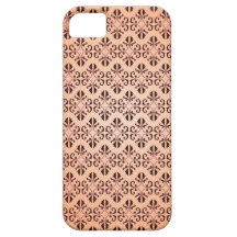 Orange floral pattern design iPhone 5 cover