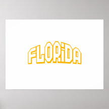 Orange Florida Print