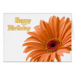 Orange Flower Business From Group Birthday Card