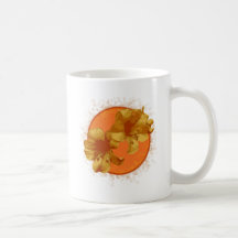 Orange Flower Mug