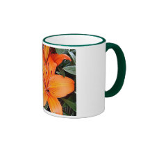Orange Flower Mug
