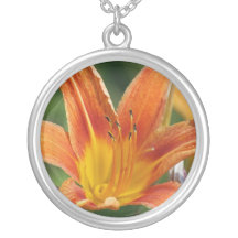 Orange Flower Necklace