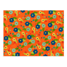 Orange Flower Post Cards