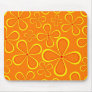 Orange Flower Power Mousepad