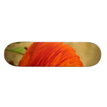Orange Flower Skateboard