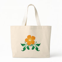 Orange Flower: Vector Drawing: Bags