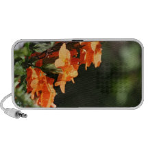 Orange Flowers Laptop Speaker