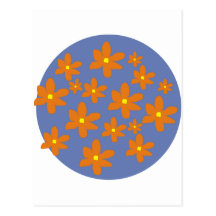 Orange Flowers Postcards