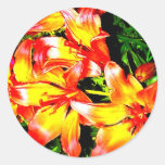 Orange flowers Stickers