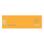 Orange Geometric - Skinny Business Card