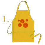 orange gerbera flower apron