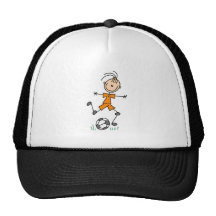 Orange Girls Soccer Hat