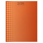 Orange gradient spots customized letterhead