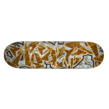 Orange Graffiti Skateboard