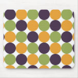 Orange Green and Purple Dots Mouse Mats