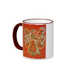 Orange Guardian Angel Mug or Cup