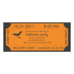 Orange Halloween Ticket Invitation