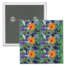 Orange Hawkweed 1 Button