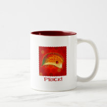 Orange Hedgehog 2-Tone Mug(right handle) mugs