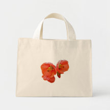 Orange Hibiscus Mini Tote Bag