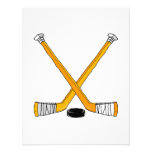 Orange Hockey Custom Invitations