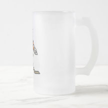 Orange Hockey Goalie Mugs