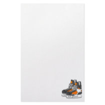 Orange Hockey Skates