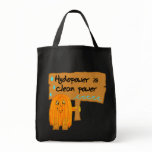 orange hydropower is clean power bag