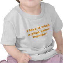 Orange I Love It T-shirts