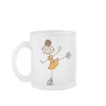 Orange Ice Skating Girl Mug
