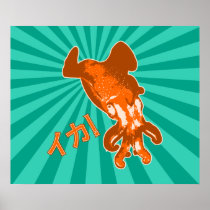 Orange Ika Print