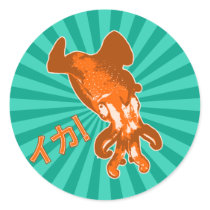 Orange Ika Stickers