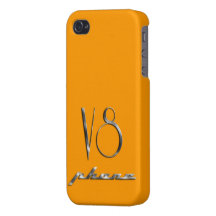 Orange iPhone V8 Case iPhone 4/4S Cover