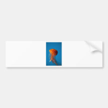 Orange Jellyfish Bumper Sticker