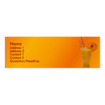 Orange Juice Business Card