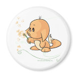 Orange Kacheek wishing on a dandelion magnets