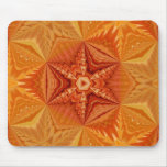 Orange kaleidoscope Mousepad