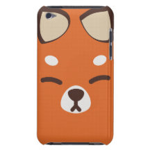 Orange Kitsune Fox Barely There iPod Cover
