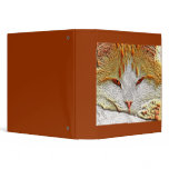 Orange Kitty Cat 3 Ring Binders