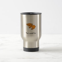 Orange koala coffee mugs