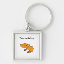 Orange koala keychains