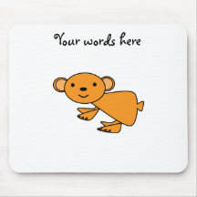 Orange koala mousepad