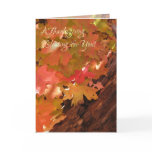 Orange Leaf (1) Thanksgiving Card