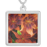 Orange Lilies necklaces