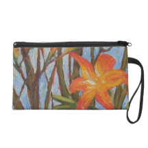 Orange Lilies Wristlet