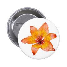 Orange Lilly Button